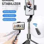 99 L08 Bluetooth Handheld Gimbal Stabilizer Mobile Phone Selfie Stick Holder Adjustable Selfie Stand With tripod