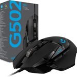 Logitech G502 HERO High Performance Wired Gaming Mouse, HERO 25K Sensor, 25,600 DPI, RGB, Adjustable Weights, 11 Programmable Buttons, On-Board Memory, PC/Mac, Black