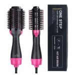 Hair Dryer Brush Blow Dryer Brush in One 4 in 1 Styling Tools Blow Dryer with Ceramic Oval Barrel Hair Dryer and Styler Volumizer Hot Air Brush Hair Straightener Brush for All Hair