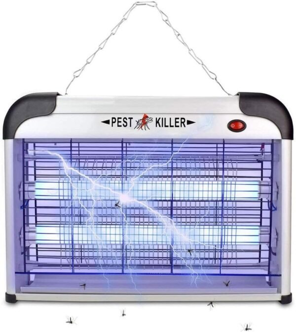Electric Zapper/Pest Repeller Control-Strongest Indoor UV Lamp Flying Fly Insect Killer Mosquitoes Flies Killer Repellent Traps Eliminator Catcher Lure Zap Kills Mosquito (White) - Image 2