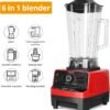 Professional Blender, Smoothie Blender, Fruit Juicer, 1500W High Power Home and Commercial Blender, Blender for kitchen 2500ml for Crushing Ice, Frozen Dessert, Fruit - Image 10